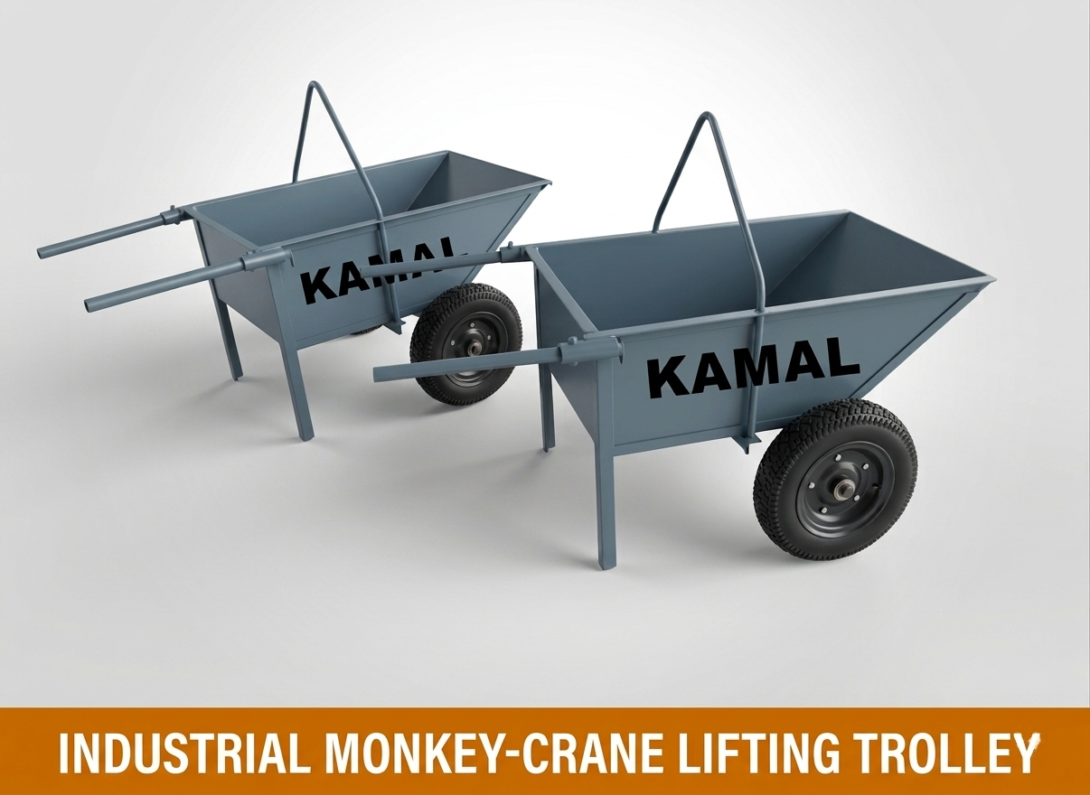 Industrial monkey-crane lifting trolley